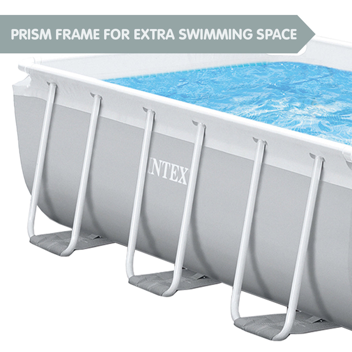 NNEDPE Intex 26784AU Above Ground Swimming Pool Rectangular 3.00m x 1.75m