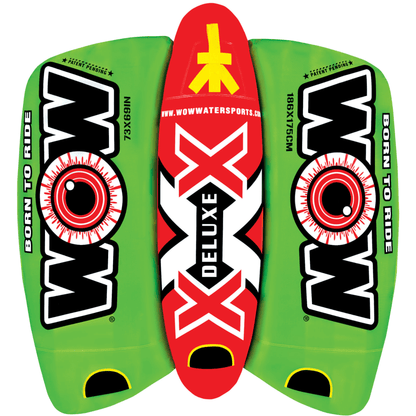 WOW Watersports Big Bazooka 1-4 Person Steerable Towable Water Tube For Pool and Lake