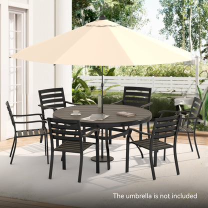 7 Pieces Outdoor Patio Dining Set