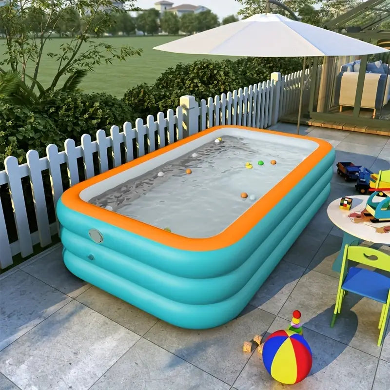 Large Inflatable Family Swimming Pool (260x170x56cm)